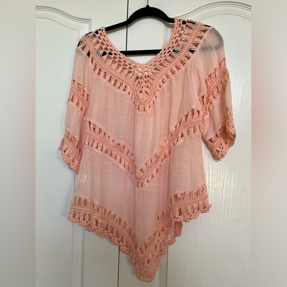 Western Boho Crocheted top - Picture 2 of 5